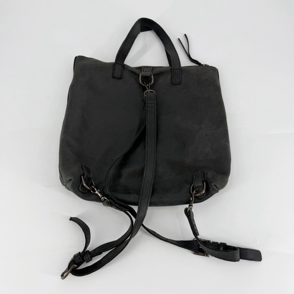 Abel Gray Leather Convertible Backpack Purse main image 8